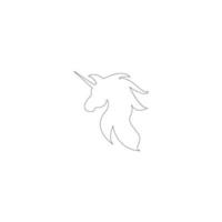 vector de ilustración de icono de unicornio