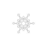 snow flakes icon illustration vector