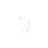 unicorn icon illustration vector