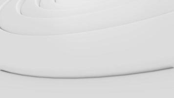 White Abstract curve wave flow background, Seamless loop 4k 3d rendering video