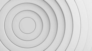 White Abstract circle wave flow background, Seamless loop 4k 3d rendering video