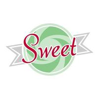 candy logo for bakery concept vector ilustration