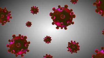 células germinales que fluyen en una dimensión concepto de células virales, brote de enfermedades, sida, virus de la hepatitis. video