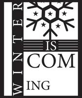 Winter Is Coming Vector T-Shirt Design Template