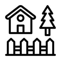 Backyard Icon Design vector