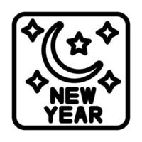 New year Icon Design vector