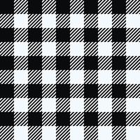 Classic Buffalo Plaid Lumberjack ornament seamless pattern background. Black and white checkered pattern, flannel fabric shirt print. Winter Christmas tartan backdrop. vector