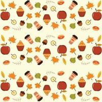 Fall Seamless Pattern vector