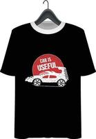 Car t-shirt design vector