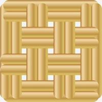 abstract art background with golden colored woven bamboo pattern. templates for web, business presentations, brand packs, fabric prints, wallpapers. vector