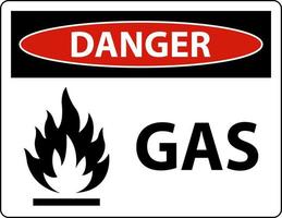 Symbol Danger Sign Gas On White Background vector