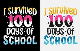 100th days of school, hundred days t shirt design, 100th days celebration t shirt vector