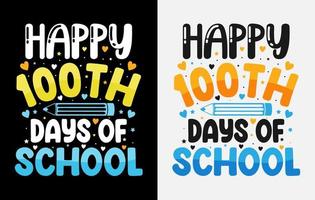 100th days of school, hundred days t shirt design, 100th days celebration t shirt vector