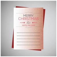 Christmas greetings card design with pink background vector