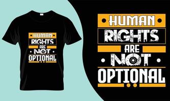 diseño de camisetas del día de los derechos humanos. estas serían las mejores ofertas para el próximo día mundial de los derechos humanos. vector