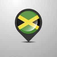 Jamaica Map Pin vector