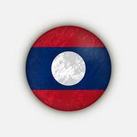 país laos bandera de laos ilustración vectorial vector