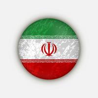 Country Iran. Iran flag. Vector illustration.