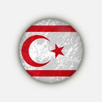 Country Northern Cyprus. Northern Cyprus flag. Vector illustration.