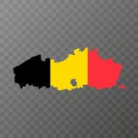 Flanders region map, Belgium. Vector illustration.