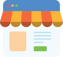 online store shopping market website vector