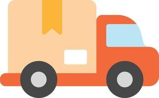 envío logístico de camiones de reparto vector