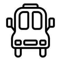 icono de bus ine sobre fondo blanco vector