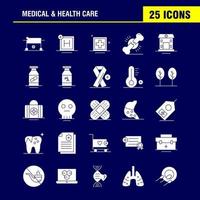 Medical And Health Care Solid Glyph Icon for Web Print and Mobile UXUI Kit Such as Hospital Bed Healthcare Patient Bed Hospital Board Medical Pictogram Pack Vector