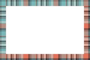 Rectangle frame vector vintage pattern design template. Border designs plaid fabric texture. Scottish tartan background for collage art, gif card, handmade crafts.