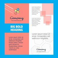 Shells Company Brochure Title Page Design Company profile annual report presentations leaflet Vector Background