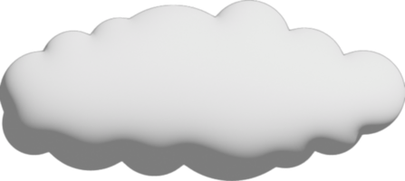 wit wolk uitsnijden icoon png