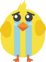 chick crying cartoon character crop-out png