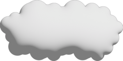 White cloud Crop-out Icon png