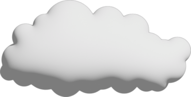 wit wolk uitsnijden icoon png