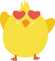 chick in love cartoon character crop-out png