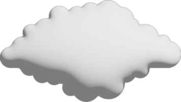 wit wolk uitsnijden icoon png