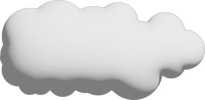 Symbol zum Ausschneiden der weißen Wolke png