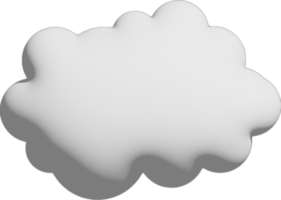 icono de recorte de nube blanca png