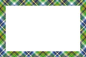 Rectangle borders and Frames vector. Border pattern geometric vintage frame design. Scottish tartan plaid fabric texture. Template for gift card, collage, scrapbook or photo album and portrait. vector