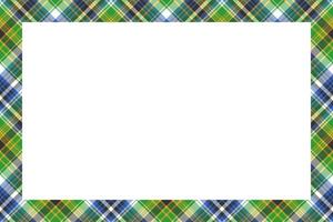 Rectangle borders and Frames vector. Border pattern geometric vintage frame design. Scottish tartan plaid fabric texture. Template for gift card, collage, scrapbook or photo album and portrait. vector