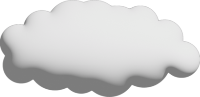 icono de recorte de nube blanca png