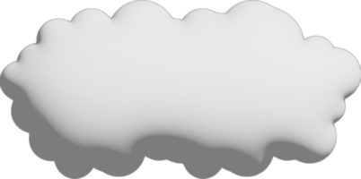 icono de recorte de nube blanca png