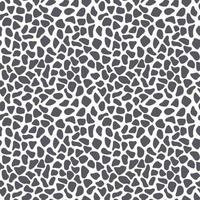 Spotted black and white texture seamless pattern. Vector abstract endless background.