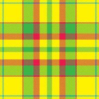 Pixel background vector design. Modern seamless pattern plaid. Square texture fabric. Tartan scottish textile. Beauty color madras ornament.