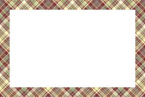 Rectangle borders and Frames vector. Border pattern geometric vintage frame design. Scottish tartan plaid fabric texture. Template for gift card, collage, scrapbook or photo album and portrait. vector