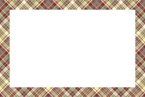 Rectangle borders and Frames vector. Border pattern geometric vintage frame design. Scottish tartan plaid fabric texture. Template for gift card, collage, scrapbook or photo album and portrait. vector