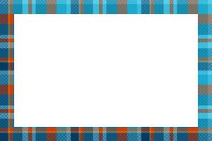 Vintage frame vector. Scottish border pattern retro style. Tartan plaid ornament. vector