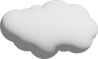 icono de recorte de nube blanca png