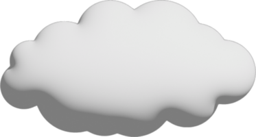 icono de recorte de nube blanca png