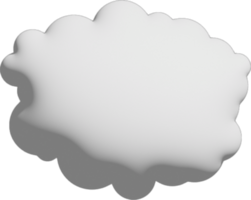 icône de recadrage de nuage blanc png